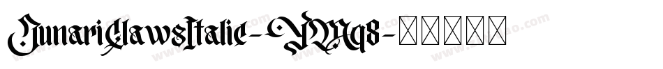 JunariClawsItalic-YMq8字体转换