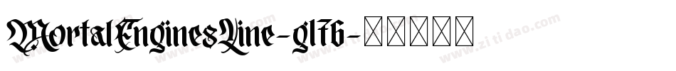 MortalEnginesLine-g176字体转换