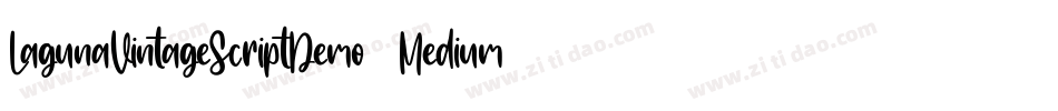 LagunaVintageScriptDemo-Medium字体转换