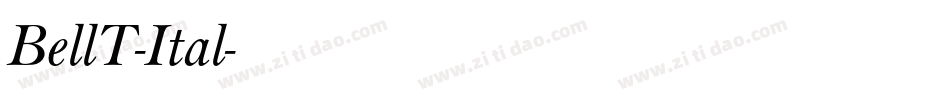 BellT-Ital字体转换