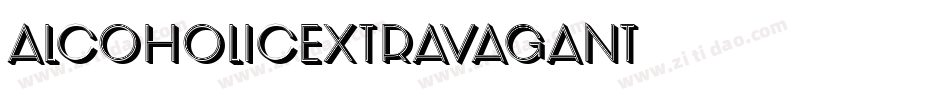 AlcoholicExtravagant字体转换 AlcoholicExtravagant字体转换