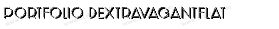 Portfolio3DExtravagantFlat字体转换