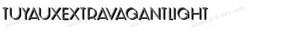 TuyauxExtravagantLight字体转换