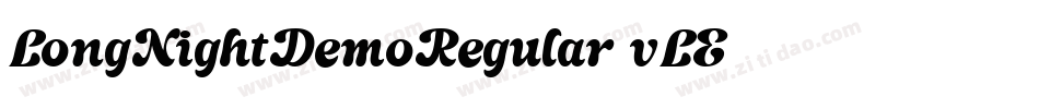 LongNightDemoRegular-vLE7字体转换