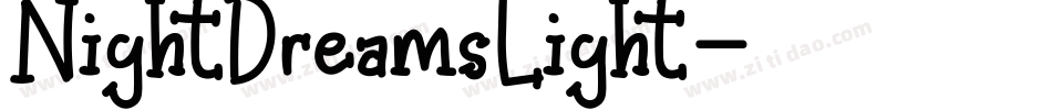 NightDreamsLight字体转换