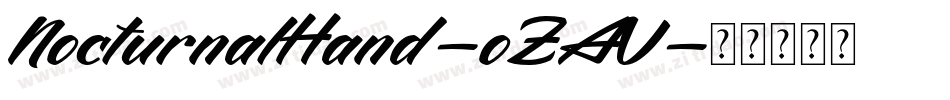 NocturnalHand-oZAV字体转换