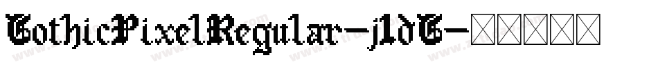 GothicPixelRegular-j1dG字体转换