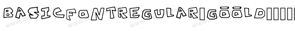 BasicFontRegular-GOOlD字体转换