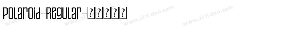 Polaroid-Regular字体转换