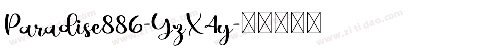 Paradise886-YzX4y字体转换