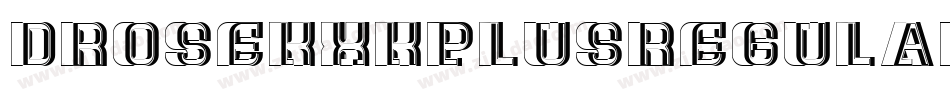 DroseKxkPlusRegular-LBn5字体转换