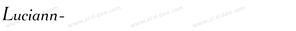 Luciann字体转换