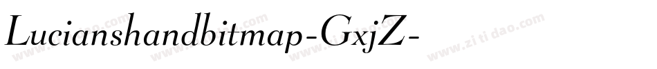 Lucianshandbitmap-GxjZ字体转换