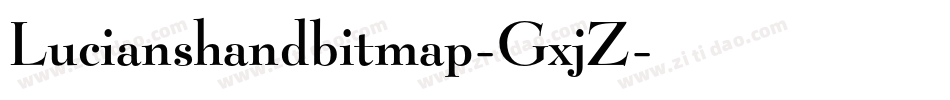 Lucianshandbitmap-GxjZ字体转换