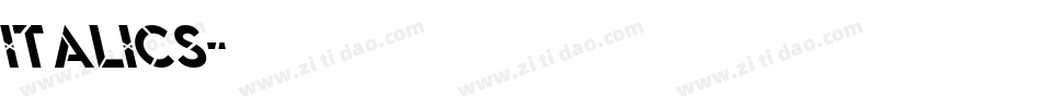 Italics字体转换
