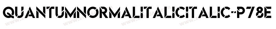 QuantumNormalItalicItalic-p78Ed字体转换