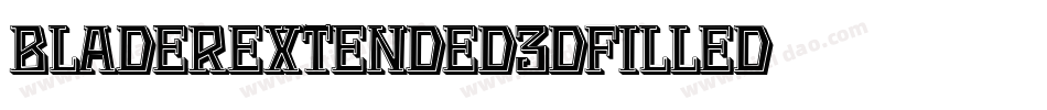 BladerExtended3DFilled字体转换