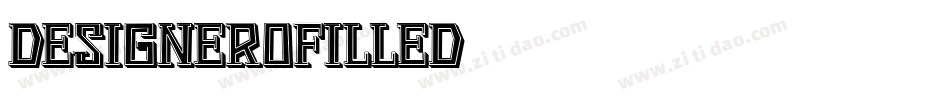 DesigneroFilled字体转换