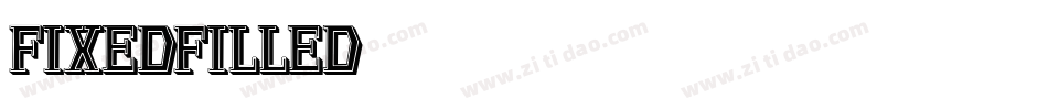 FixedFilled字体转换