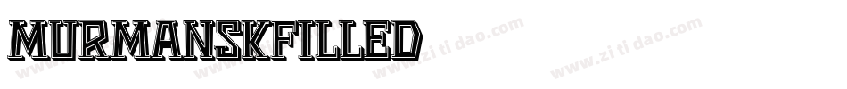 MurmanskFilled字体转换