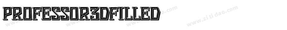 Professor3DFilled字体转换