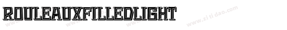 RouleauxFilledLight字体转换