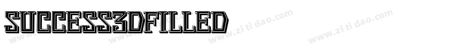 Success3DFilled字体转换