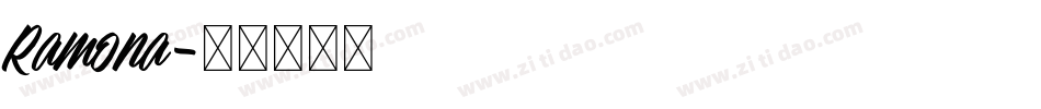 Ramona字体转换