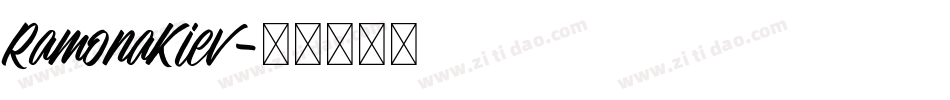 RamonaKiev字体转换