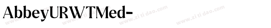 AbbeyURWTMed字体转换