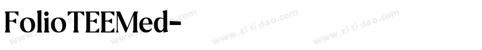 FolioTEEMed字体转换