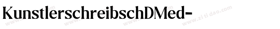 KunstlerschreibschDMed字体转换