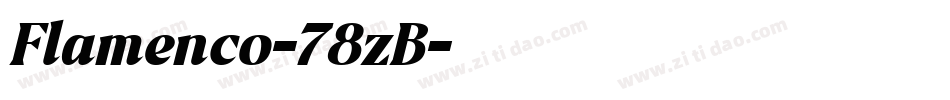 Flamenco-78zB字体转换