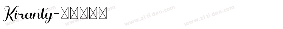 Kiranty字体转换