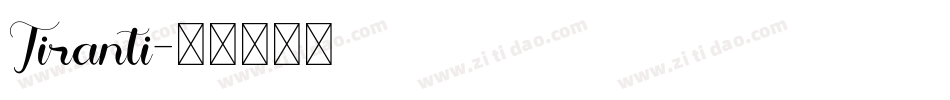 Tiranti字体转换