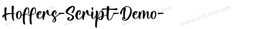 Hoffers-Script-Demo字体转换