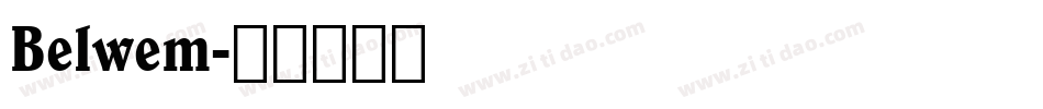 Belwem字体转换