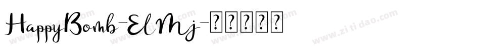 HappyBomb-ElMj字体转换