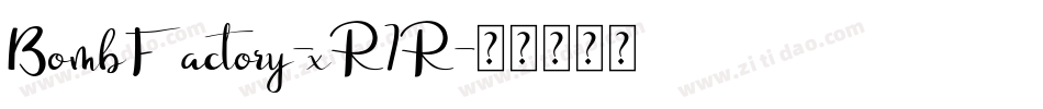 BombFactory-xR7R字体转换