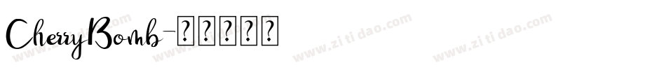 CherryBomb字体转换