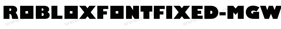 RobloxFontFixed-mGwP字体转换