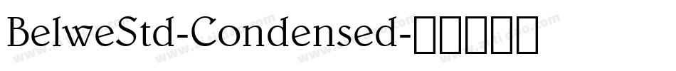BelweStd-Condensed字体转换