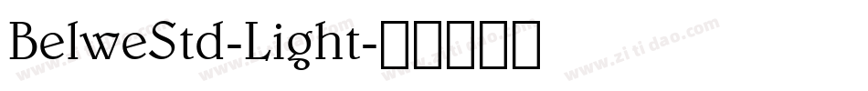 BelweStd-Light字体转换