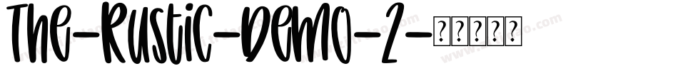 The-Rustic-Demo-2字体转换