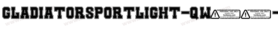 GladiatorSportLight-qw16字体转换