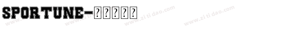 SPORTUNE字体转换