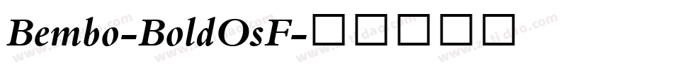 Bembo-BoldOsF字体转换