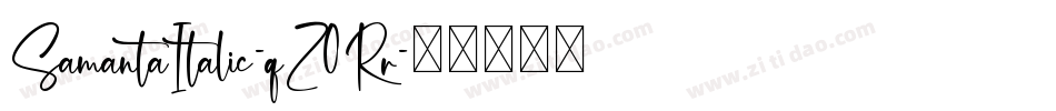 SamantaItalic-qZ0Rr字体转换