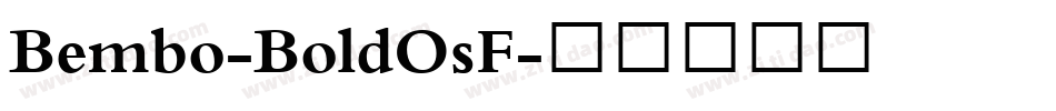 Bembo-BoldOsF字体转换