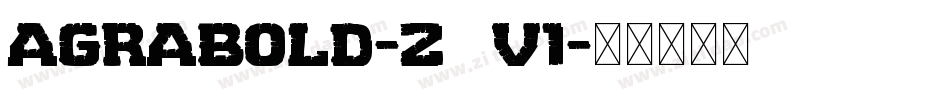 AgraBold-z4v1字体转换